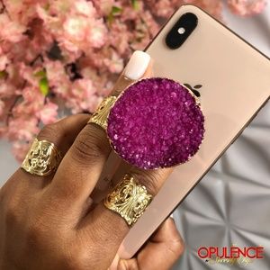 Druzy Stone Pop Socket